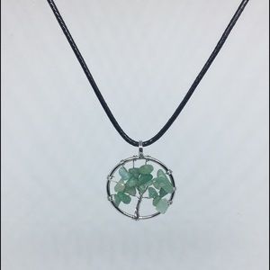 New Aventurine Gemstone Tree of Life Necklace
